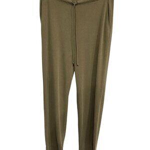 Carole Little Sport Womens Beige Wide Leg Drawstring Pants Size M Relaxed Fit